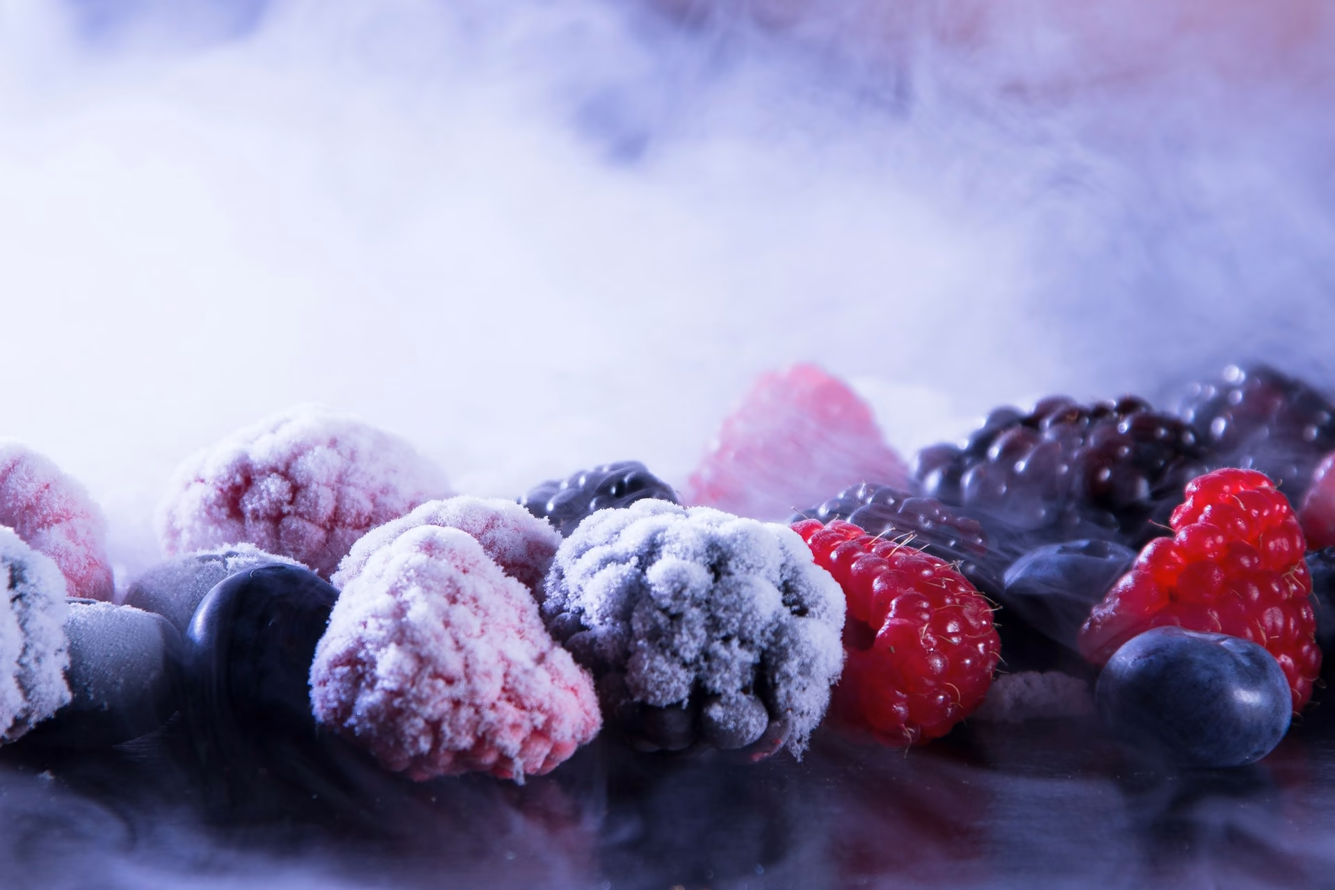 Individually-quick-frozen berries — IQF freezing technology in product form